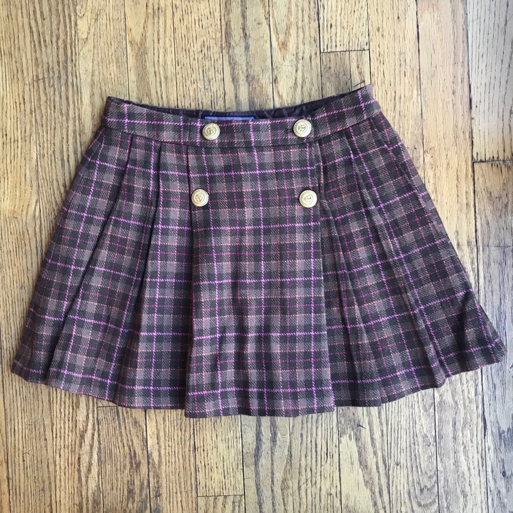 Vineyard Vines Plaid Wool Wrap Skirt